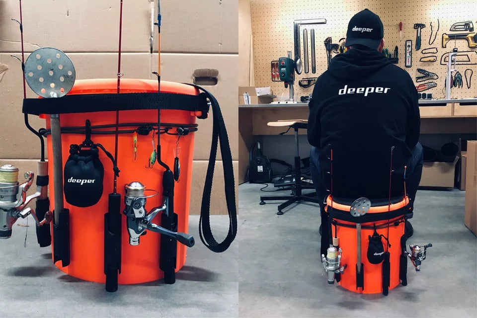 bucket ice fishing rod holder Accessories Fits for YETI Loadout 5-Gallon Bucket,Bucket Fishing Rod Holder,All-in-One Fishing Organizer for YETI Accessories : Sports & Outdoors Turn your bucket into an even more useful tool on the ice with the Eskimo Bucket Caddy How to Make a Bodacious