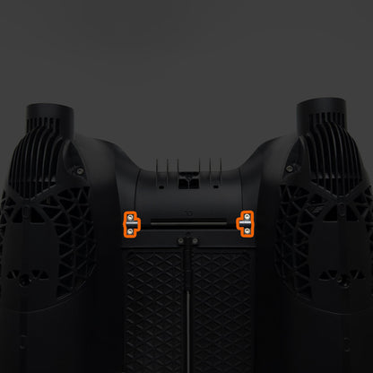 Right and left back hopper plastic holders for Deeper Quest (2 units)