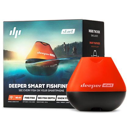 Deeper PRO+ Smart Sonar Castable and Portable WiFi Fish Finder with Gps for  Kayaks and Boats on Shore Ice Fishing Fish Finder