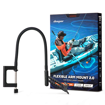 Deeper Sonar Flexible Arm Mount 2.0 for Boat or Kayak